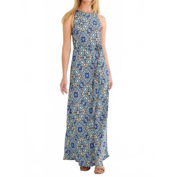 NIC + ZOE Dresses & Skirts - NEW NIC + ZOE filagree tile becca maxi dress in blue multi